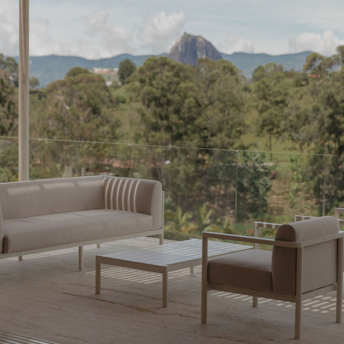 Sofá 3 Puestos Origin Blanco Mineral- Point