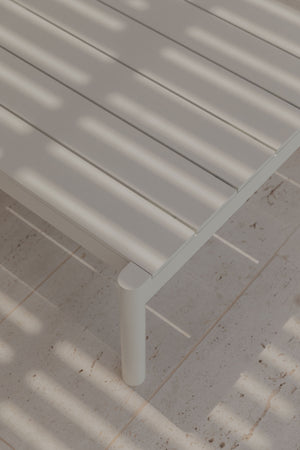 Mesa Centro Rectangular Origin Blanco Mineral - Point