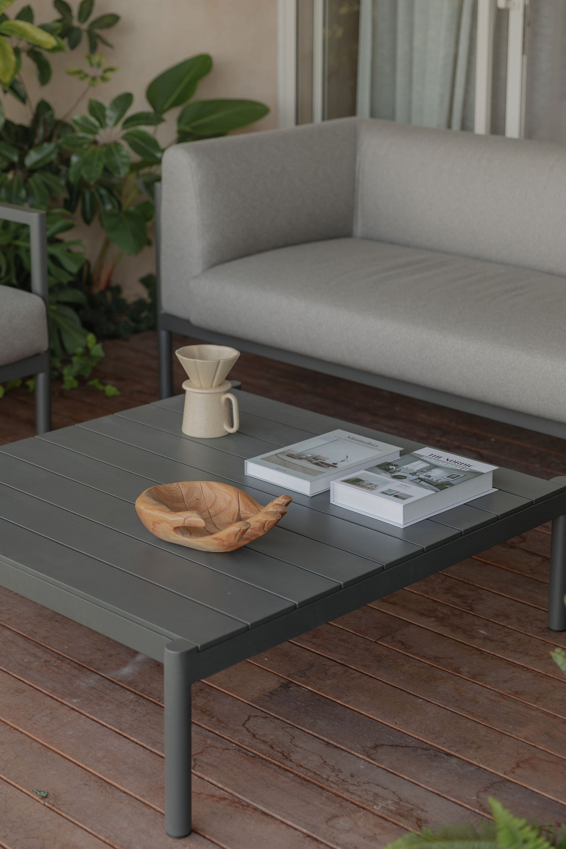 Mesa Centro cuadrada Origin Gris - Point