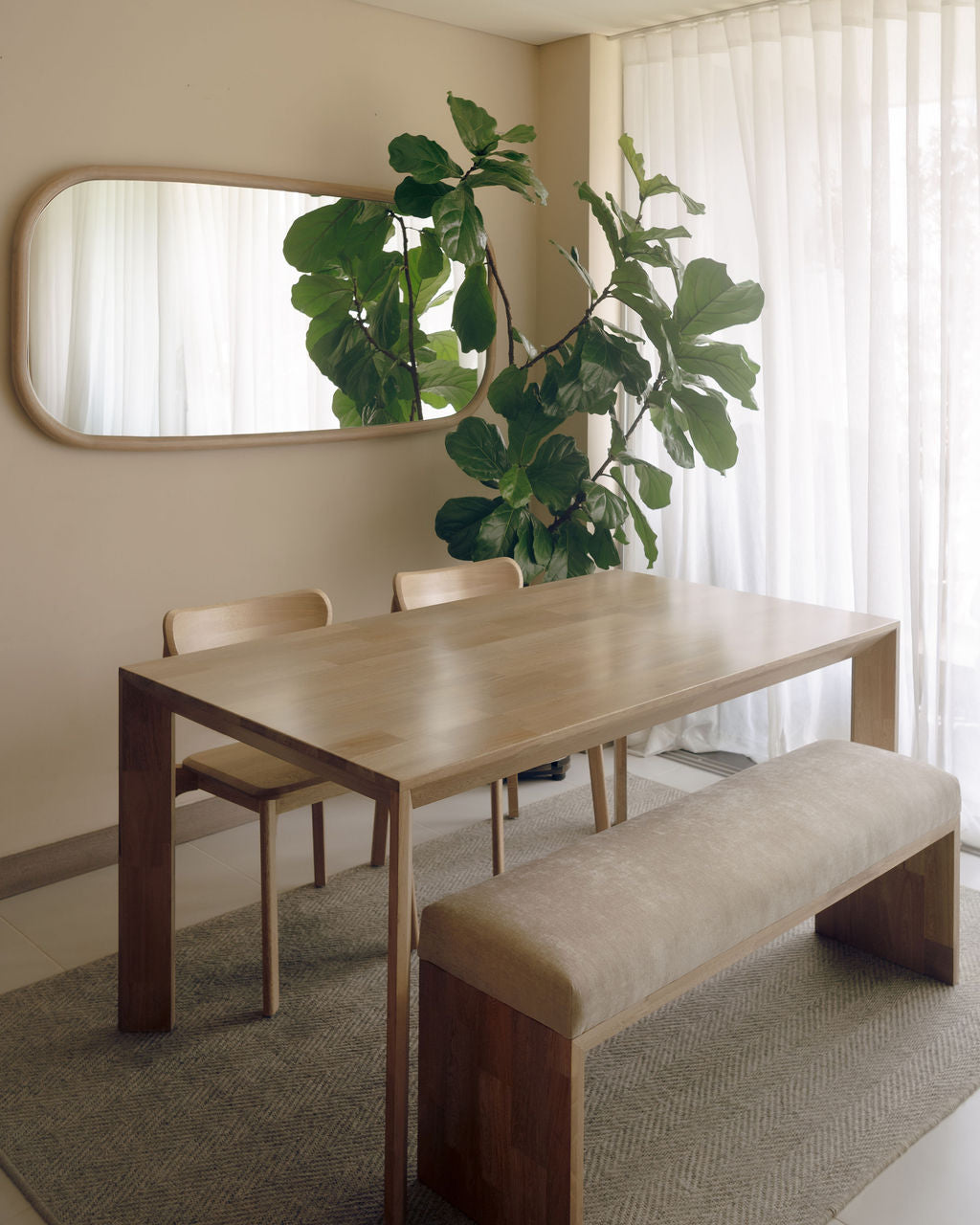 Banca U para Comedor Tapizada