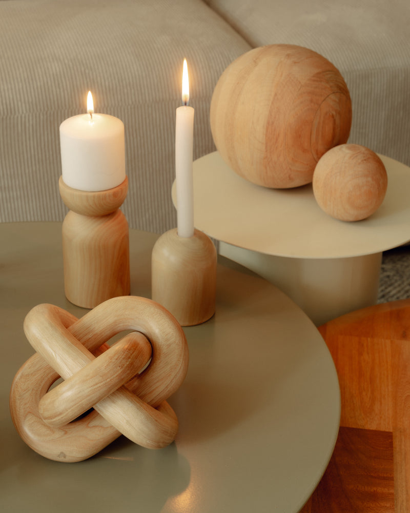 Esfera Decorativa de Madera