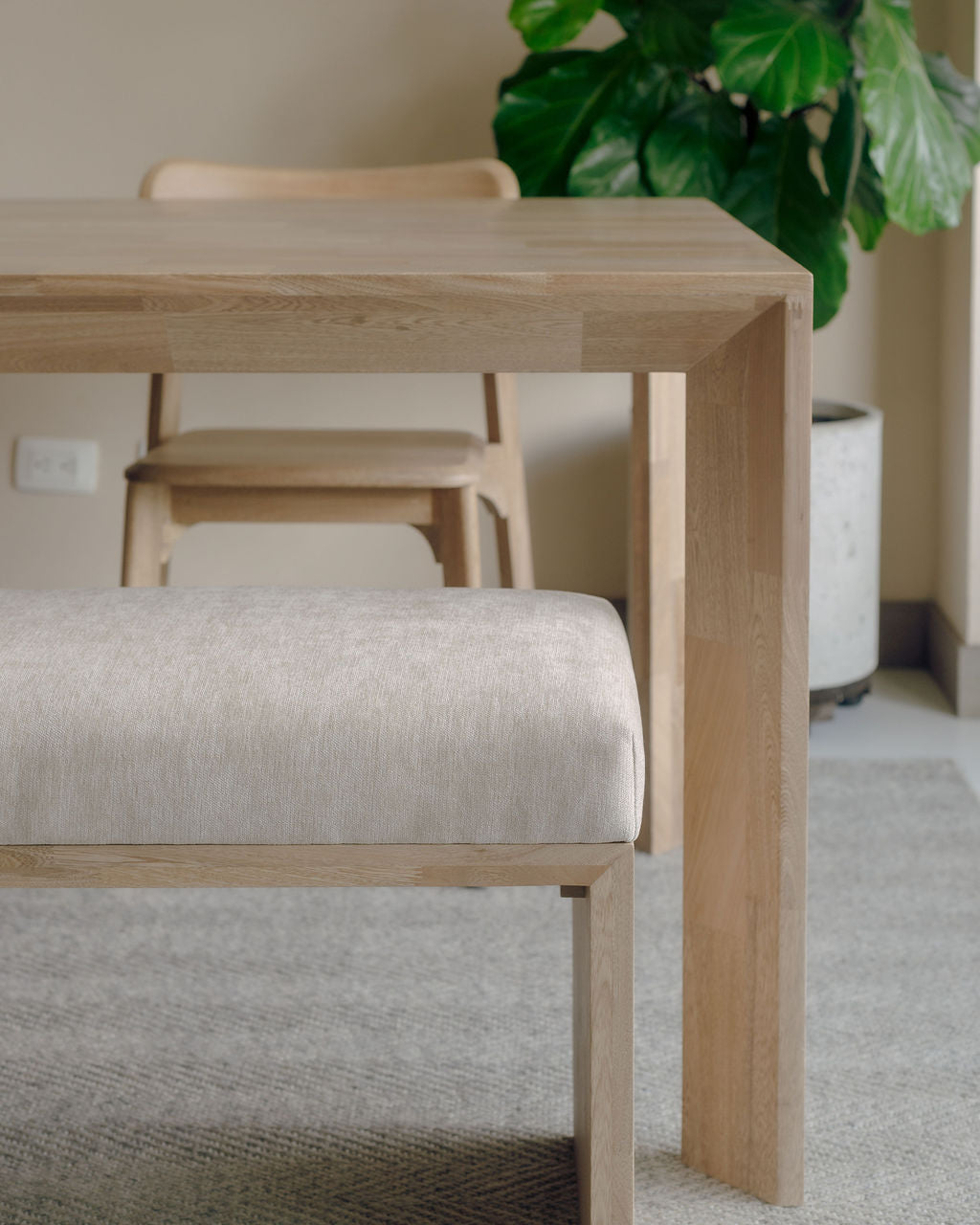 Banca U para Comedor Tapizada