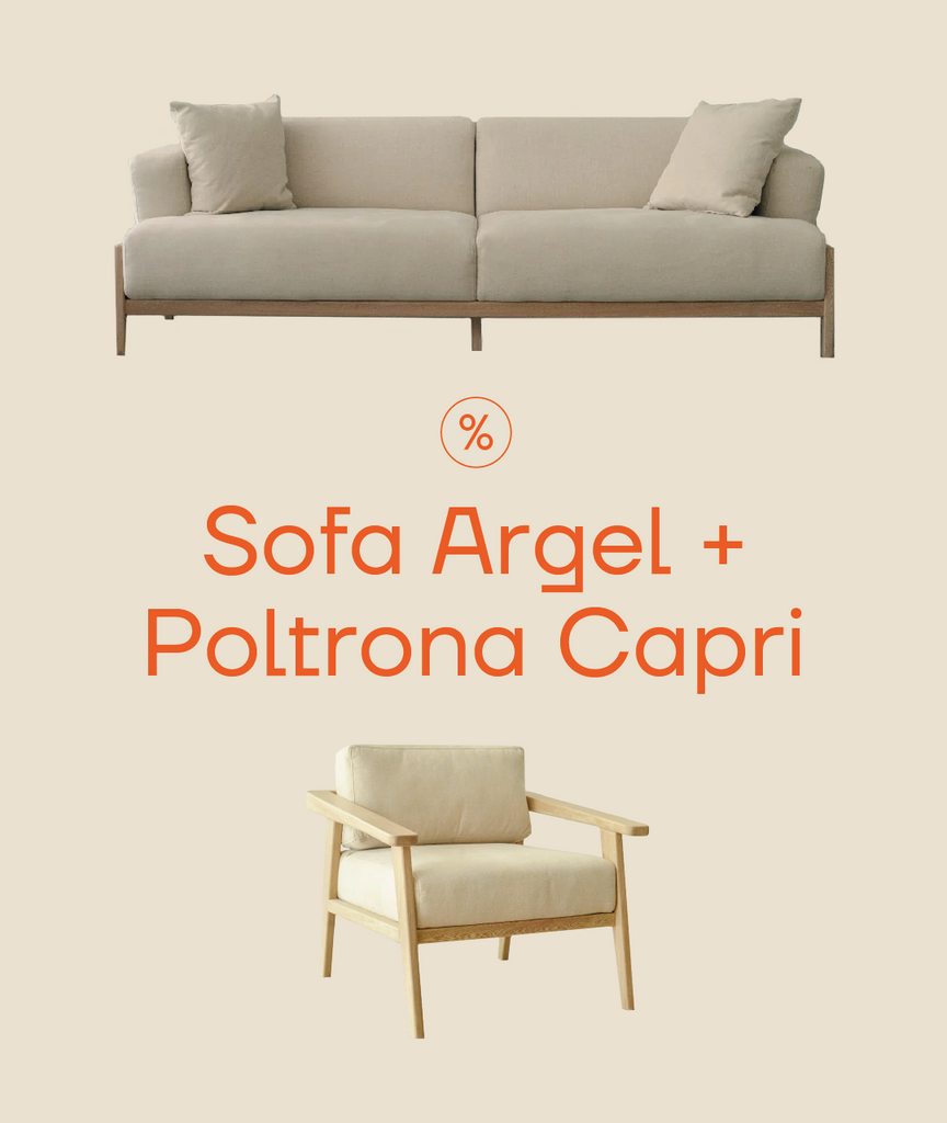 Combo de Sofá Argel + Poltrona Capri