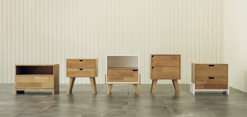 Mesa de Noche de madera Basic