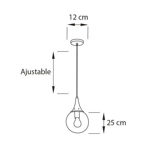Lámpara Silvana B15 Colgante CO1